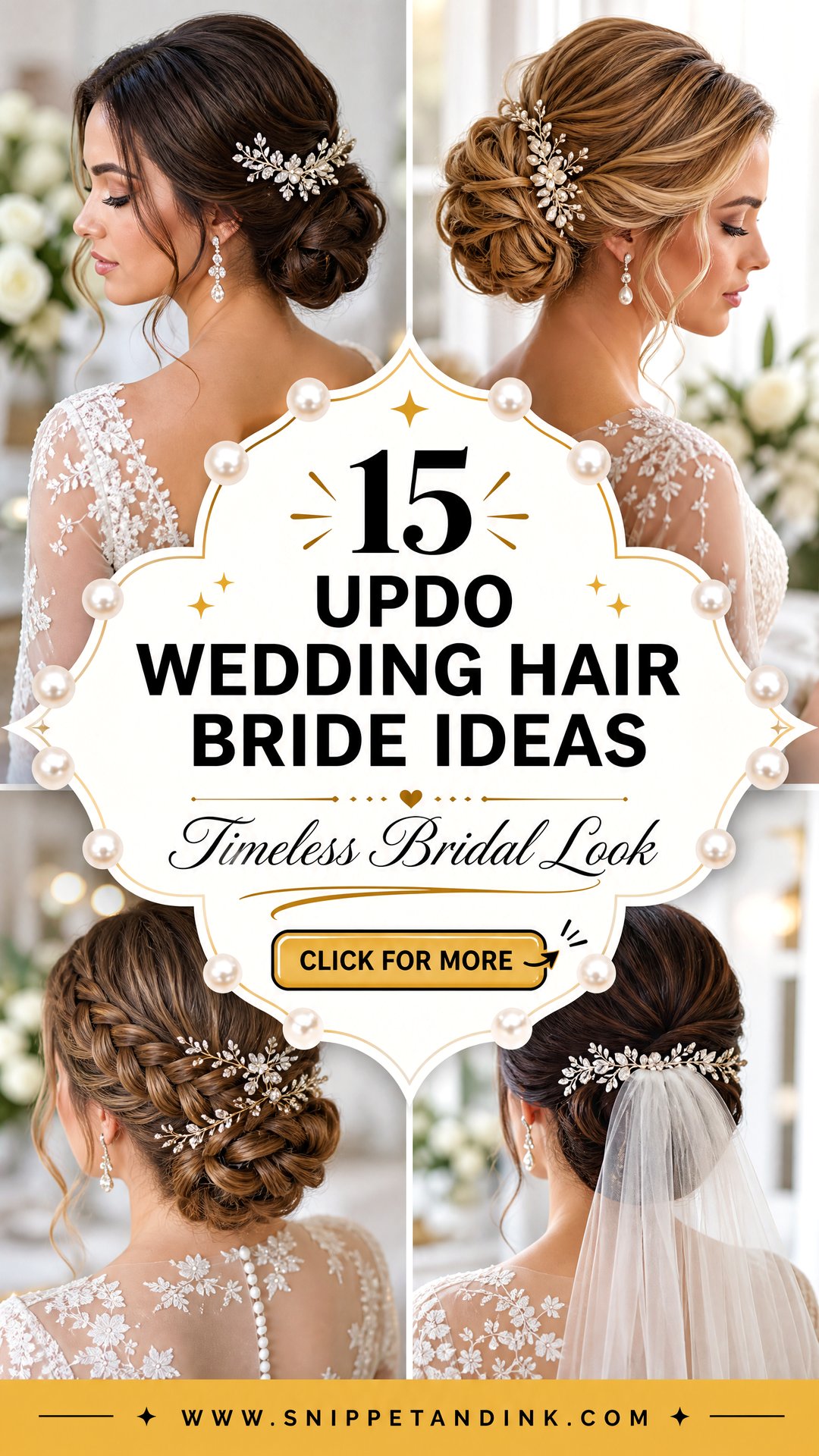 15 Updo Wedding Hair Bride Ideas for a Timeless Look - 15 Updo Wedding Hair Bride Ideas for a Timeless Look