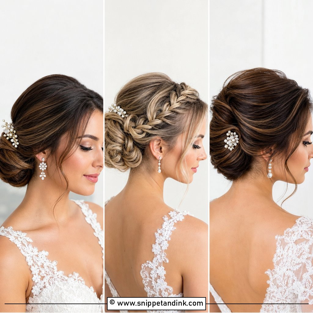 15 Updos for Round Faces Wedding Styles That Flatter Beautiful Brides