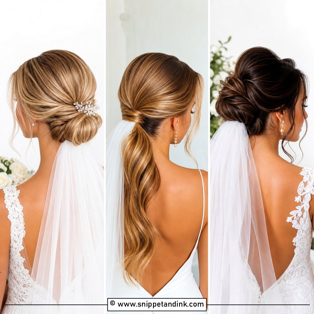 15 Updos with Veil for Elegant Ceremony-Ready Bridal Glam