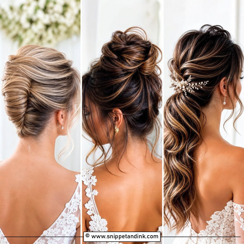 15 Upstyles for Long Hair Wedding Looks for Elegant Guests
