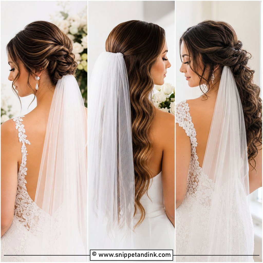 15 Veil Under Hair Ideas for Elegant Bridal Finishing Touches