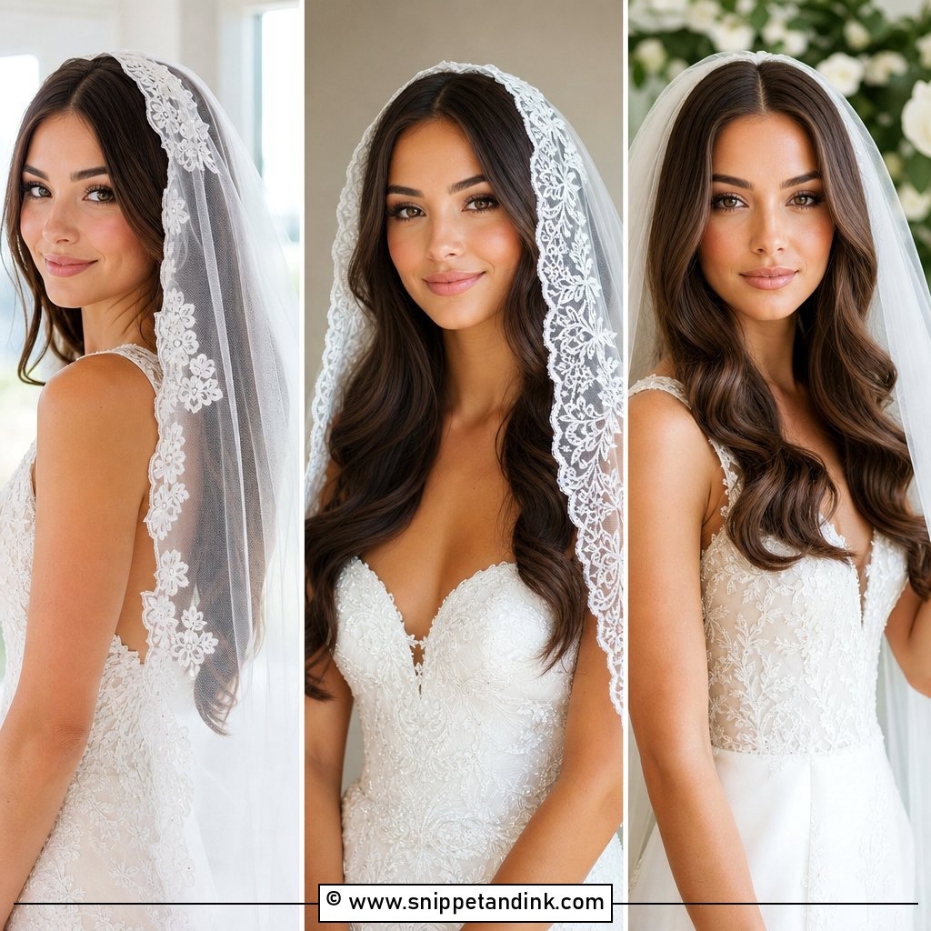 15 Veil in Hair Down Ideas for Soft Romantic Wedding Looks