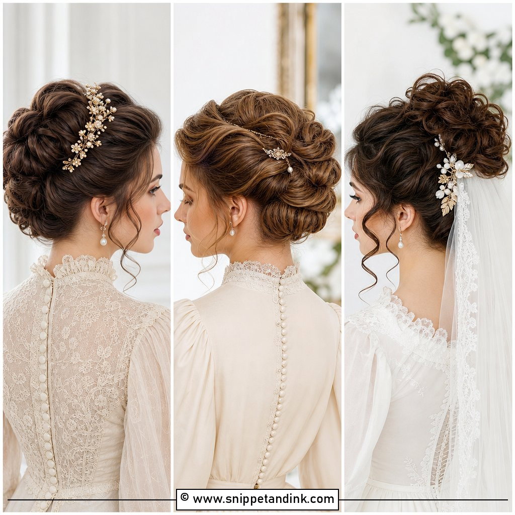 15 Victorian Wedding Hair Ideas for Romantic Bridal Drama