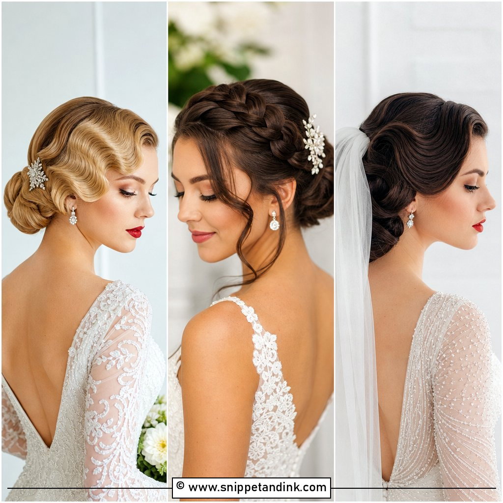 15 Vintage Wedding Hair Updo Ideas for Timeless Brides