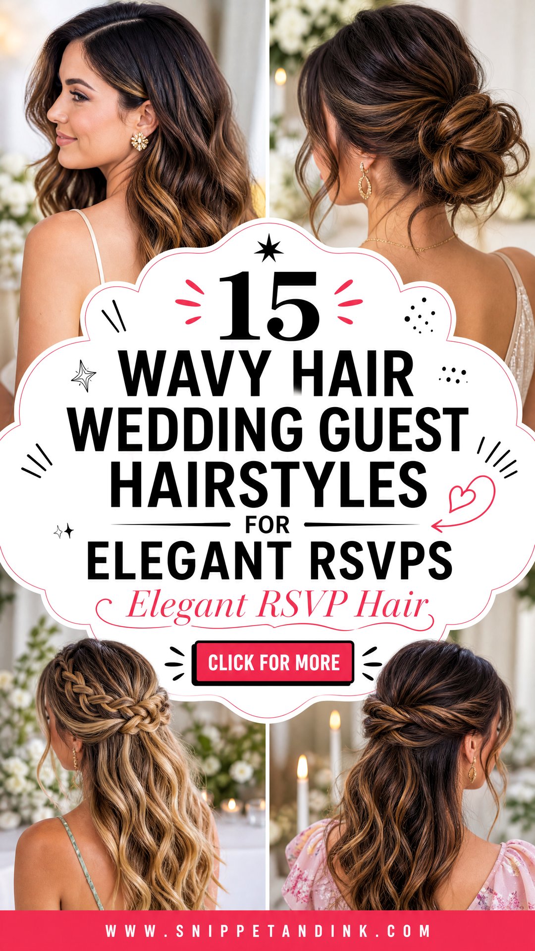 15 Wavy Hair Wedding Guest Hairstyles for Elegant RSVPs - 15 Wavy Hair Wedding Guest Hairstyles for Elegant RSVPs