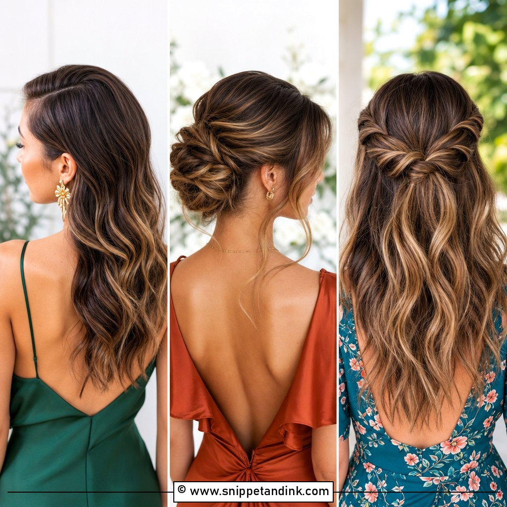 15 Wavy Hair Wedding Guest Hairstyles for Elegant RSVPs