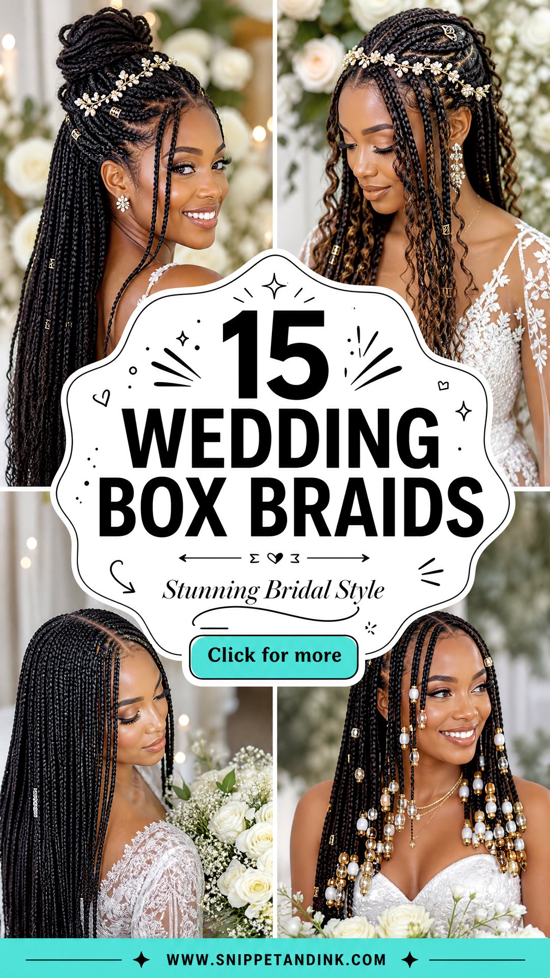 15 Wedding Box Braids for Stunning Bridal Style Ideas Today - 15 Wedding Box Braids for Stunning Bridal Style Ideas Today