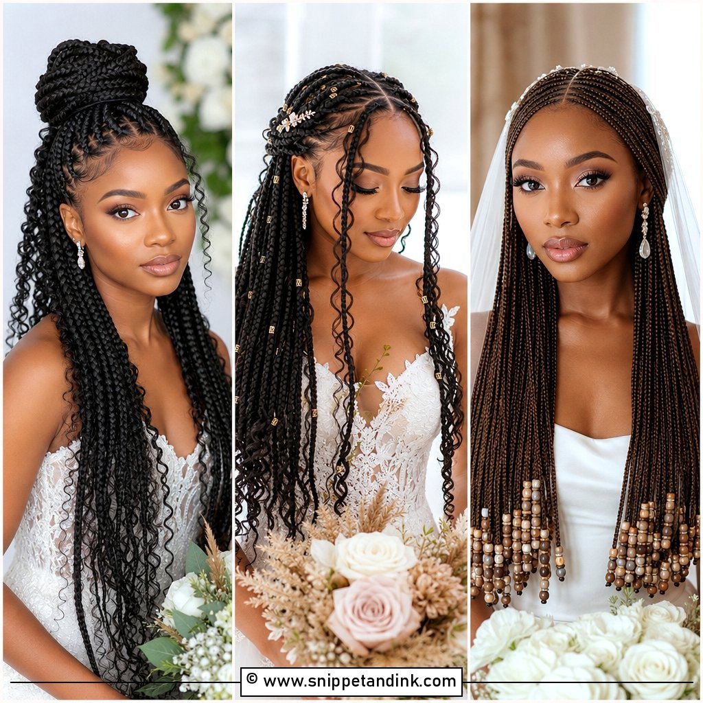 15 Wedding Box Braids for Stunning Bridal Style Ideas Today