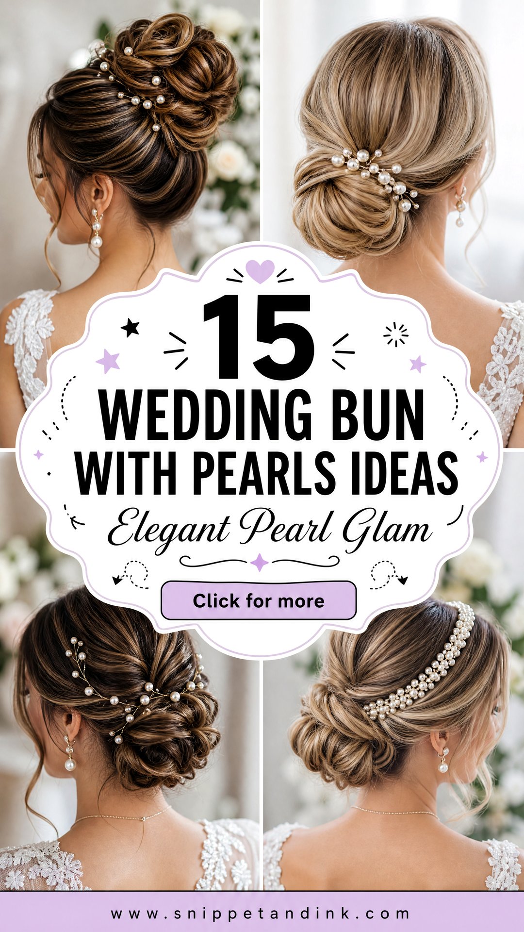 15 Wedding Bun With Pearls Ideas for Elegant Bridal Glam - 15 Wedding Bun With Pearls Ideas for Elegant Bridal Glam