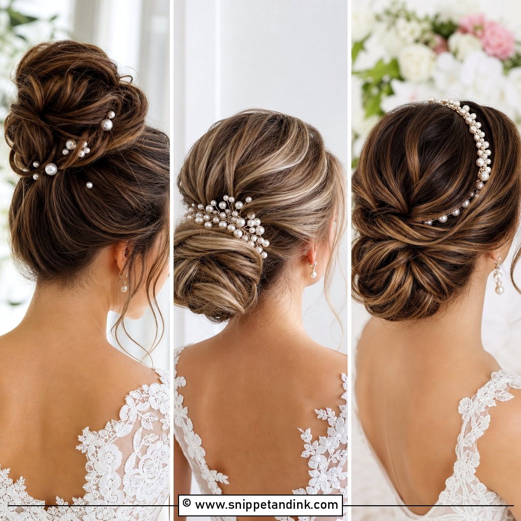 15 Wedding Bun With Pearls Ideas for Elegant Bridal Glam