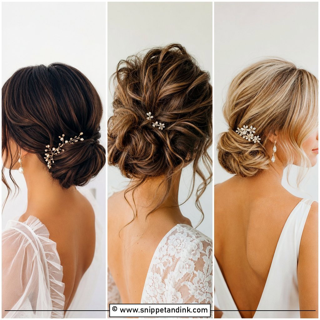 15 Wedding Buns for Short Hair for Chic Bridal Style