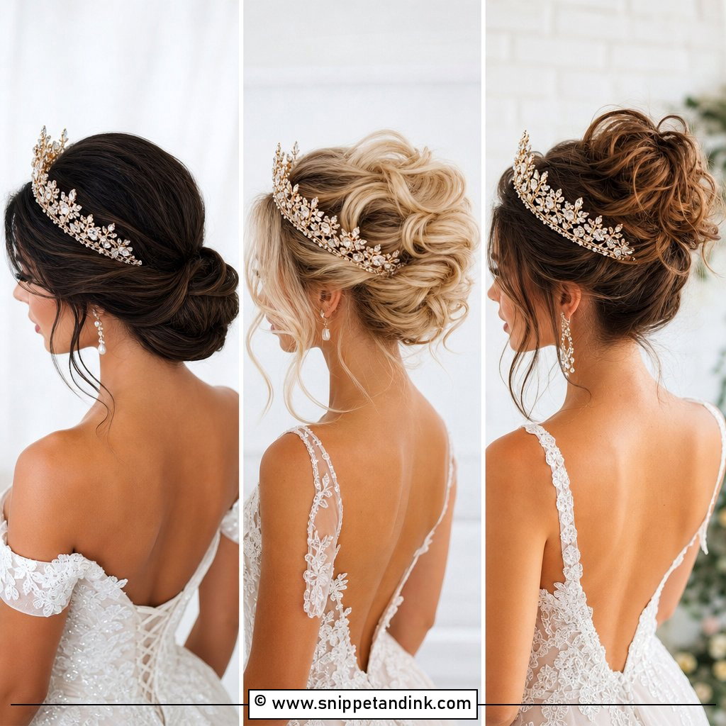 15 Wedding Crown Hairstyles Brides for Regal Glam Looks