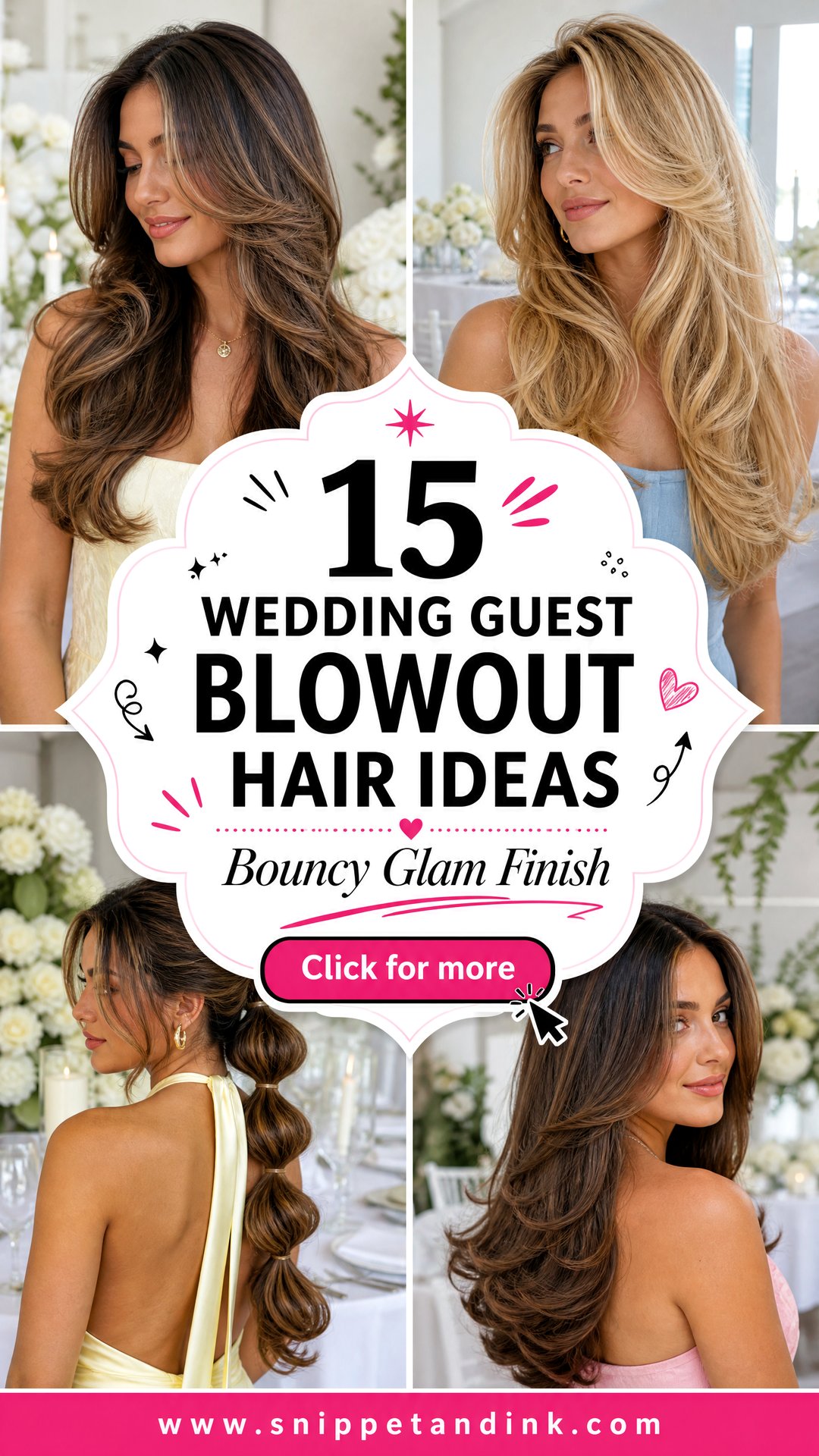 15 Wedding Guest Blowout Hair Ideas for Bouncy Glam - 15 Wedding Guest Blowout Hair Ideas for Bouncy Glam