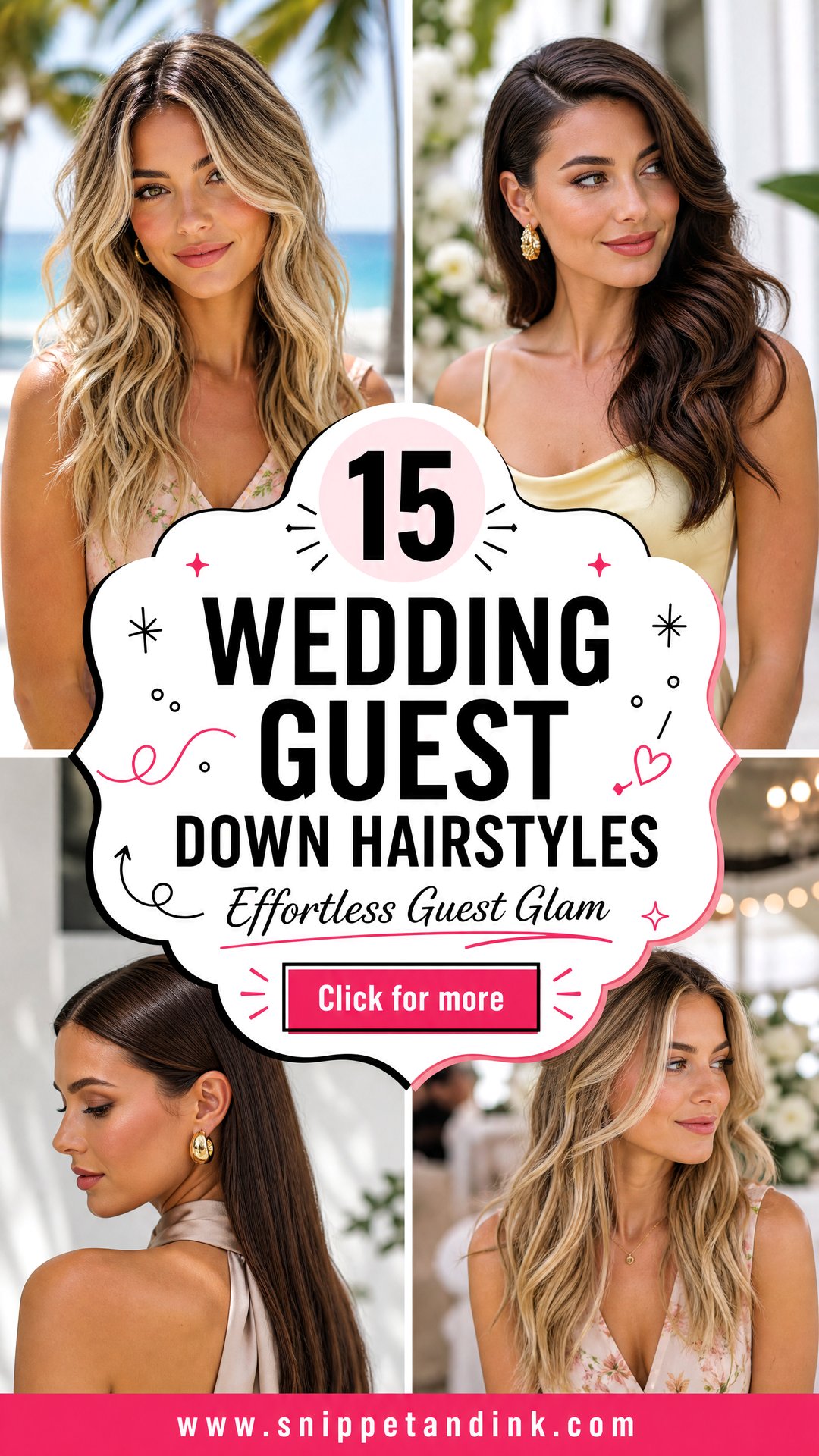 15 Wedding Guest Down Hairstyles for Effortless Glam - 15 Wedding Guest Down Hairstyles for Effortless Glam