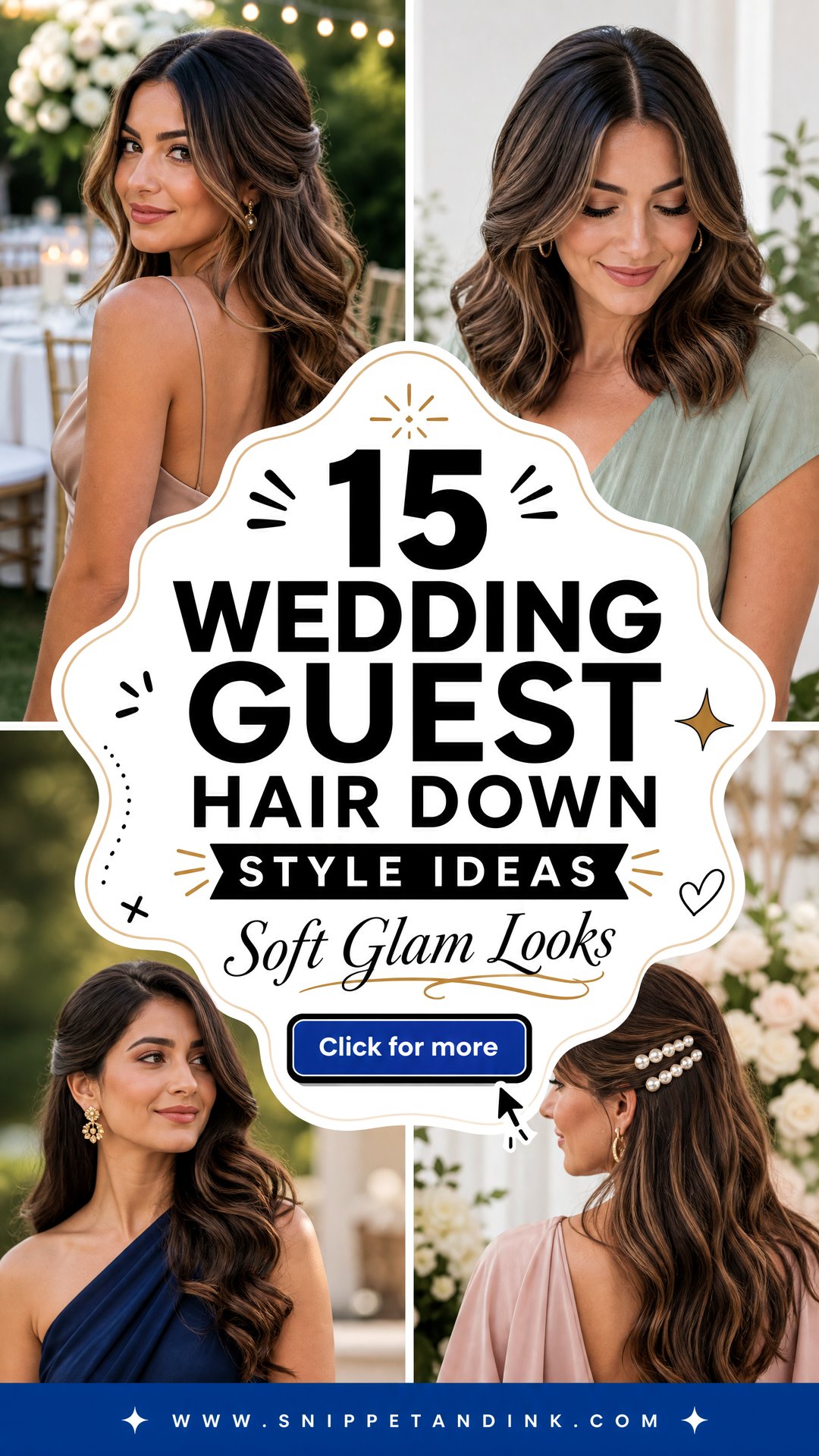 15 Wedding Guest Hair Down Style Ideas for Soft Glam Looks - 15 Wedding Guest Hair Down Style Ideas for Soft Glam Looks