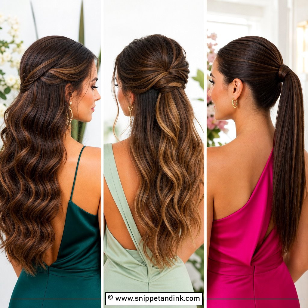15 Wedding Guest Hair Ideas Long for Elegant Party Looks