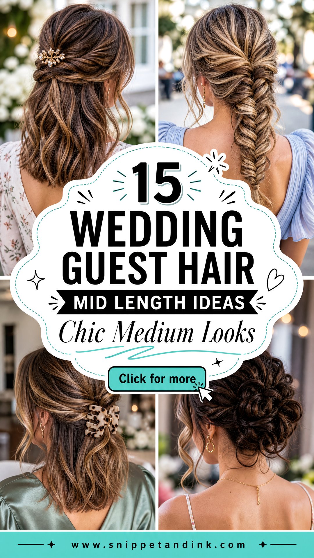 15 Wedding Guest Hair Mid Length Ideas for Chic Looks - 15 Wedding Guest Hair Mid Length Ideas for Chic Looks