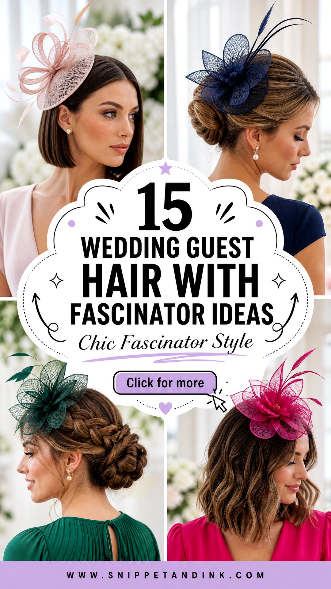 15 Wedding Guest Hair with Fascinator Ideas for Chic Style - 15 Wedding Guest Hair with Fascinator Ideas for Chic Style