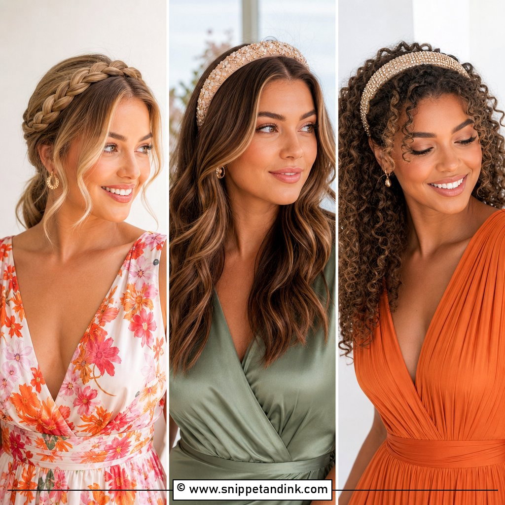 15 Wedding Guest Hair with Headband Ideas for Chic Looks
