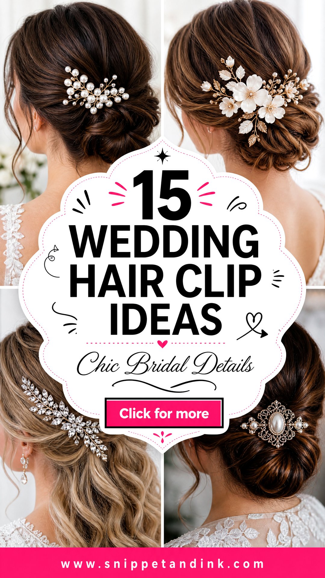 15 Wedding Hair Clip Ideas for Chic Bridal Style in 2026 - 15 Wedding Hair Clip Ideas for Chic Bridal Style in 2026
