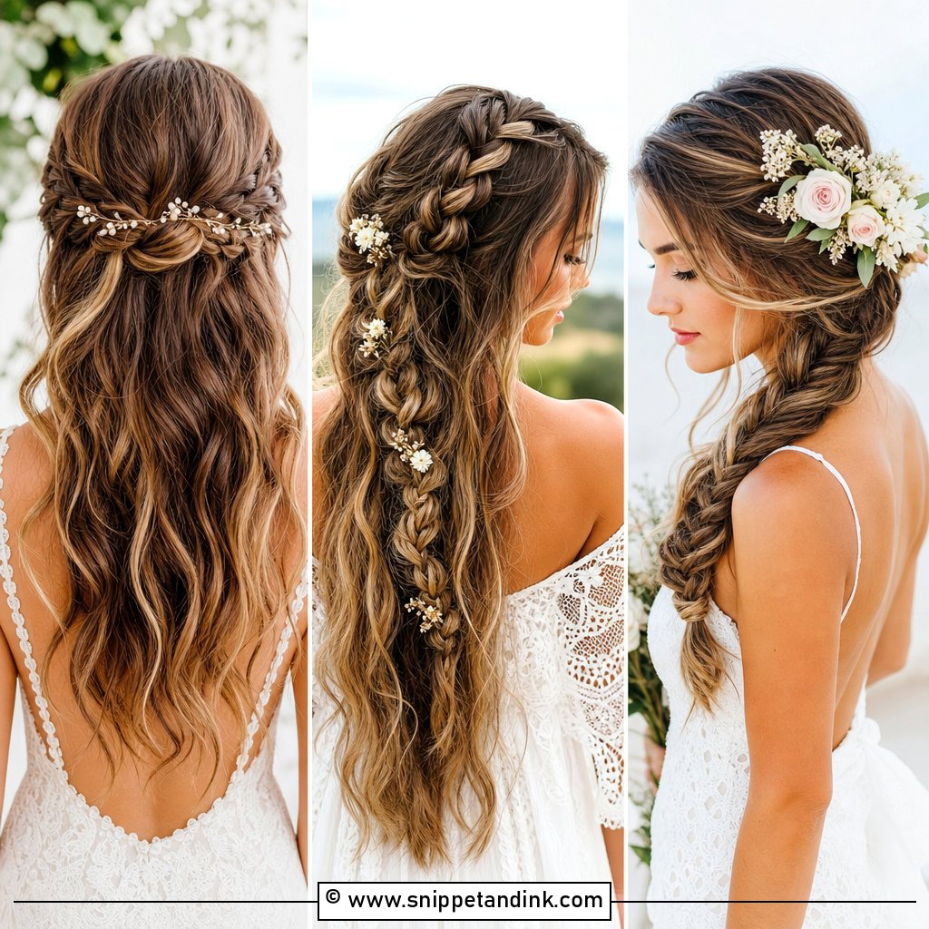 15 Wedding Hair Down Braid Ideas for Romantic Brides to Love