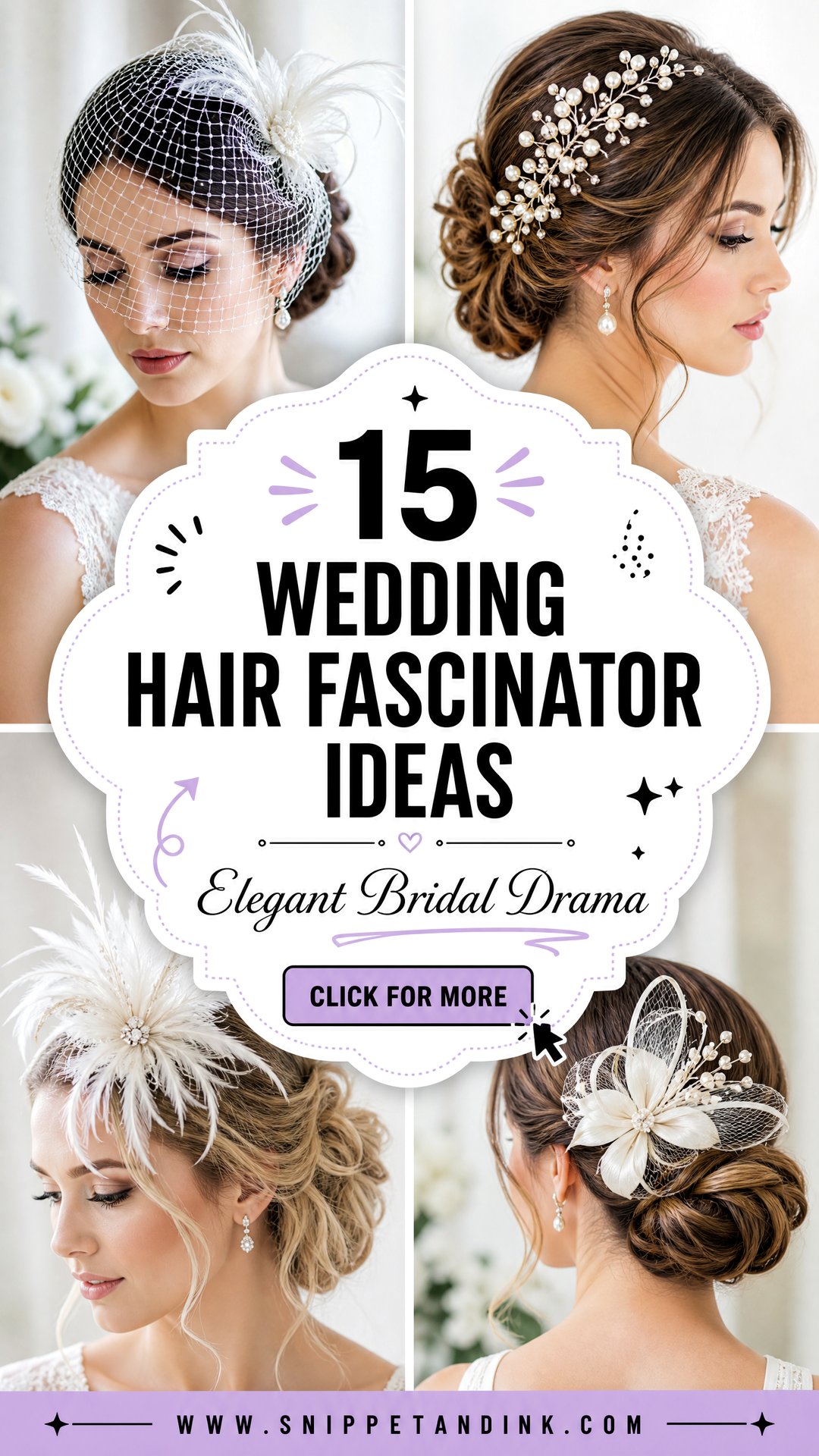 15 Wedding Hair Fascinator Ideas Elegant Bridal Looks to Try - 15 Wedding Hair Fascinator Ideas: Elegant Bridal Looks to Try