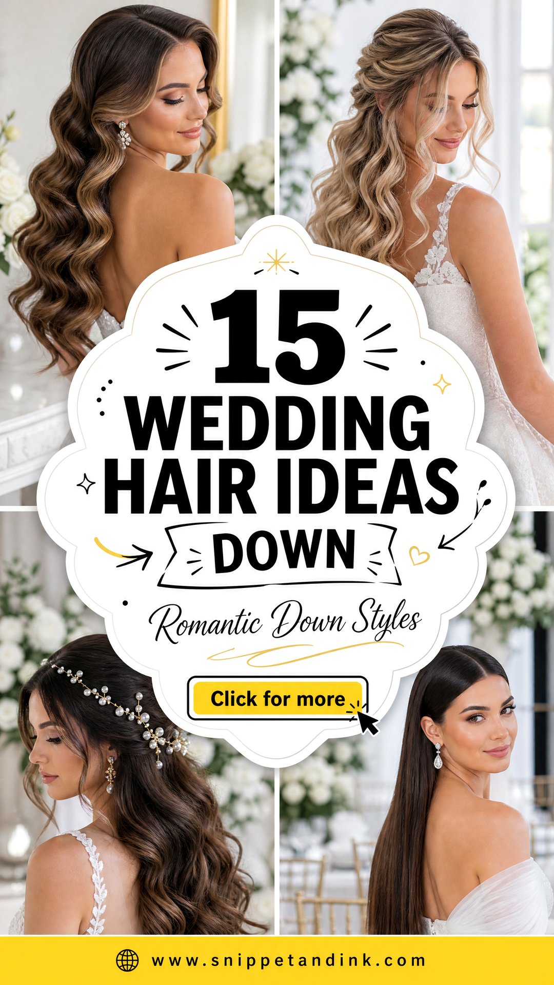 15 Wedding Hair Ideas Down Romantic Bridal Looks to Try - 15 Wedding Hair Ideas Down: Romantic Bridal Looks to Try