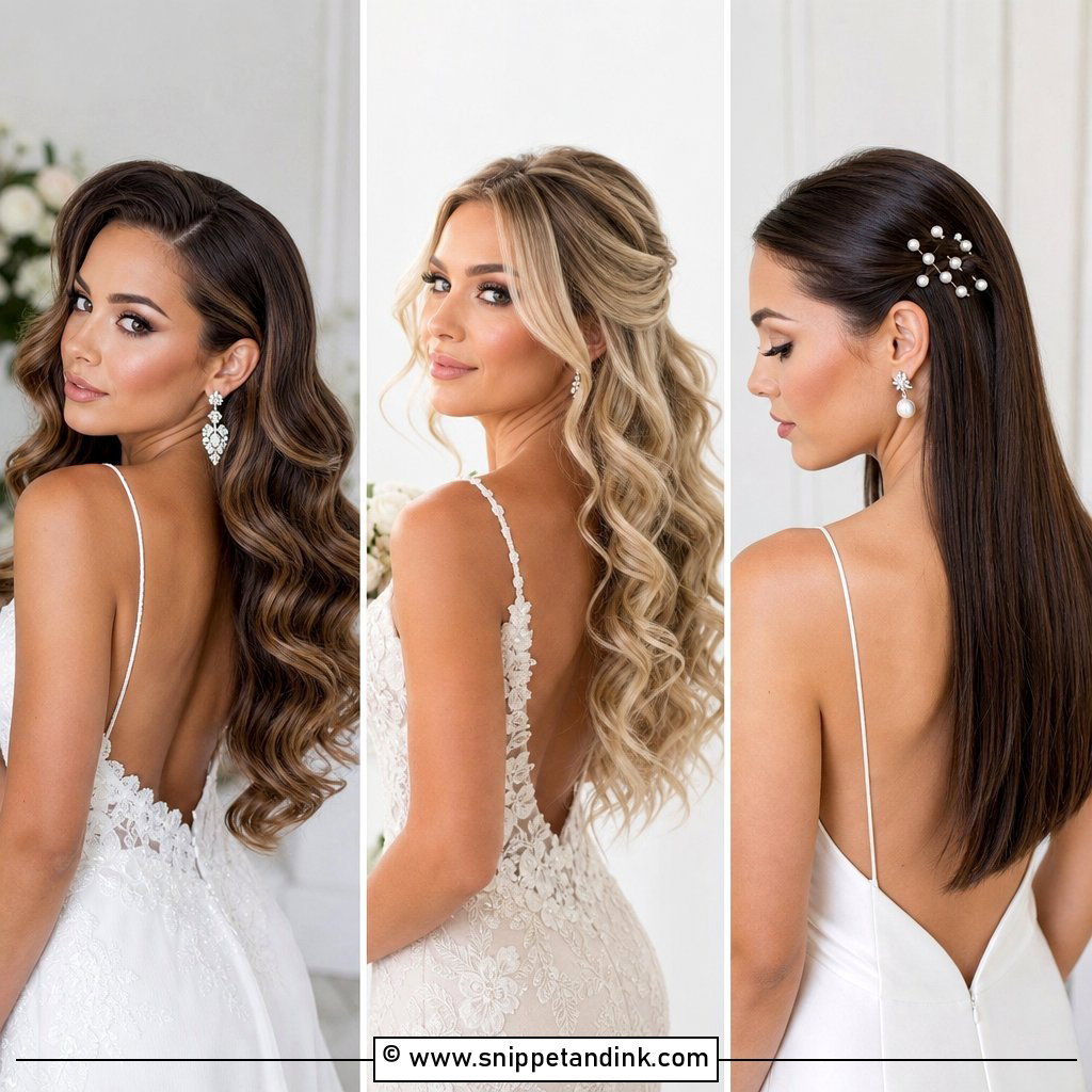 15 Wedding Hair Ideas Down Romantic Bridal Looks to Try