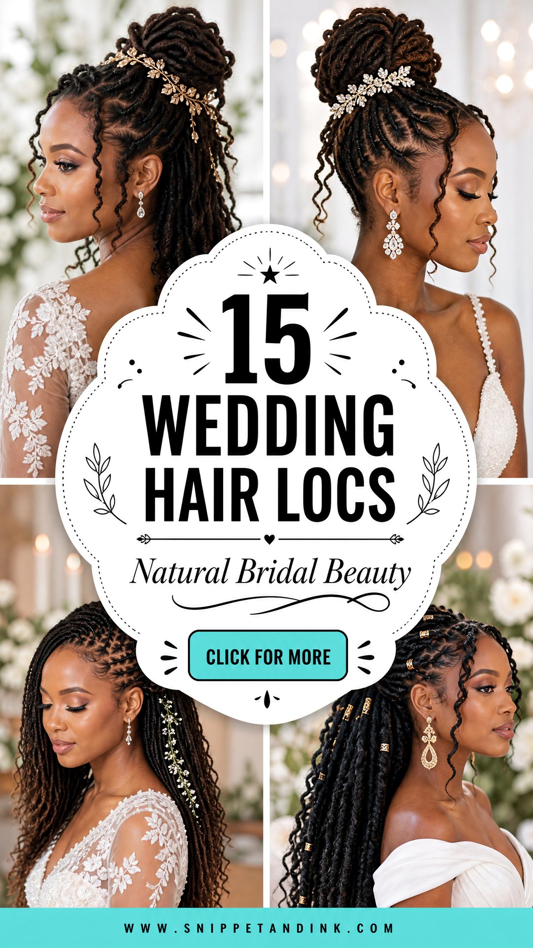 15 Wedding Hair Locs Stunning Bridal Styles for Natural Beauty - 15 Wedding Hair Locs: Stunning Bridal Styles for Natural Beauty