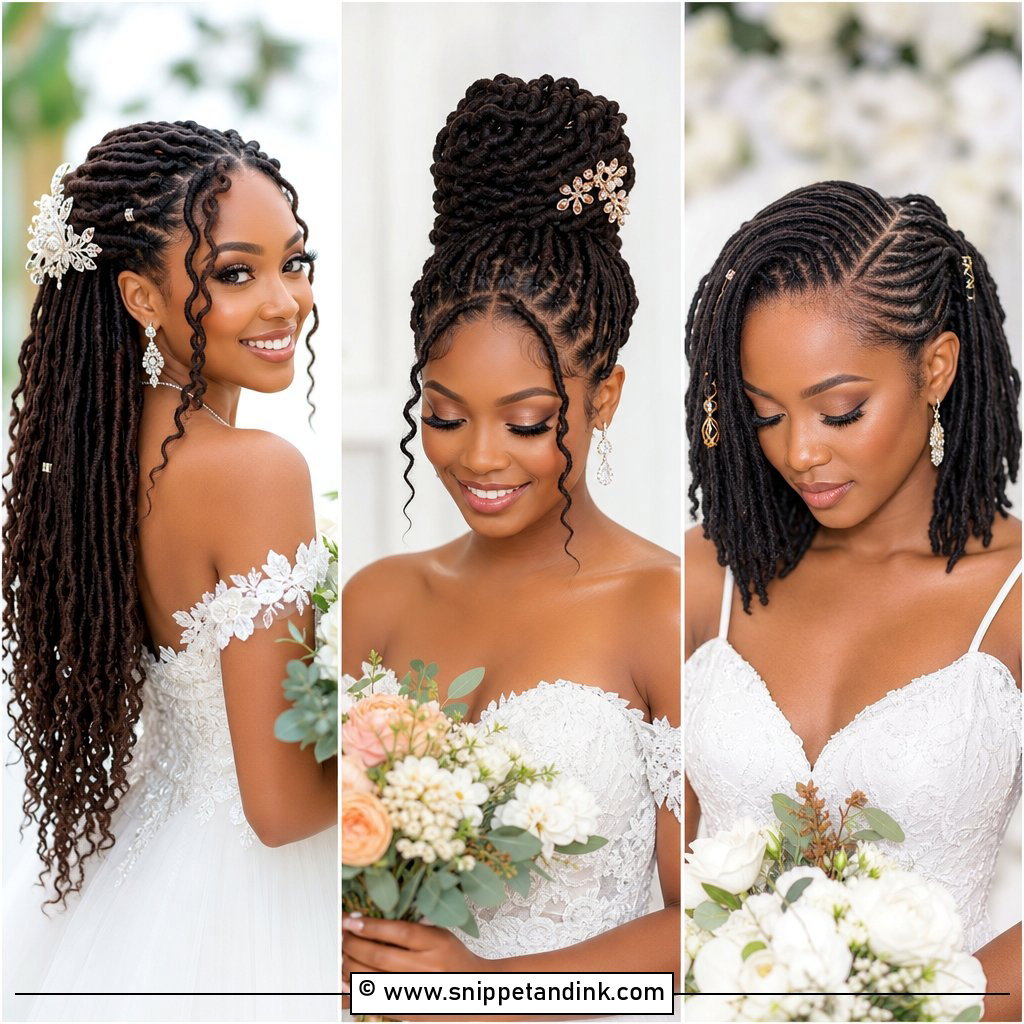 15 Wedding Hair Locs Stunning Bridal Styles for Natural Beauty