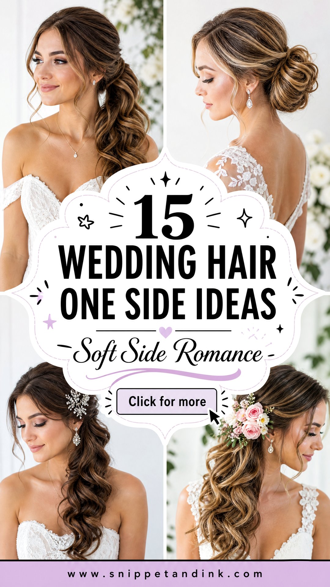 15 Wedding Hair One Side Ideas Romantic Bridal Looks to Try - 15 Wedding Hair One Side Ideas: Romantic Bridal Looks to Try