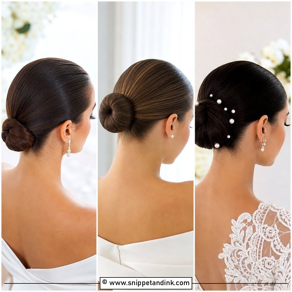 15 Wedding Hair Slick Back Bun Updo Ideas Chic Bridal Looks