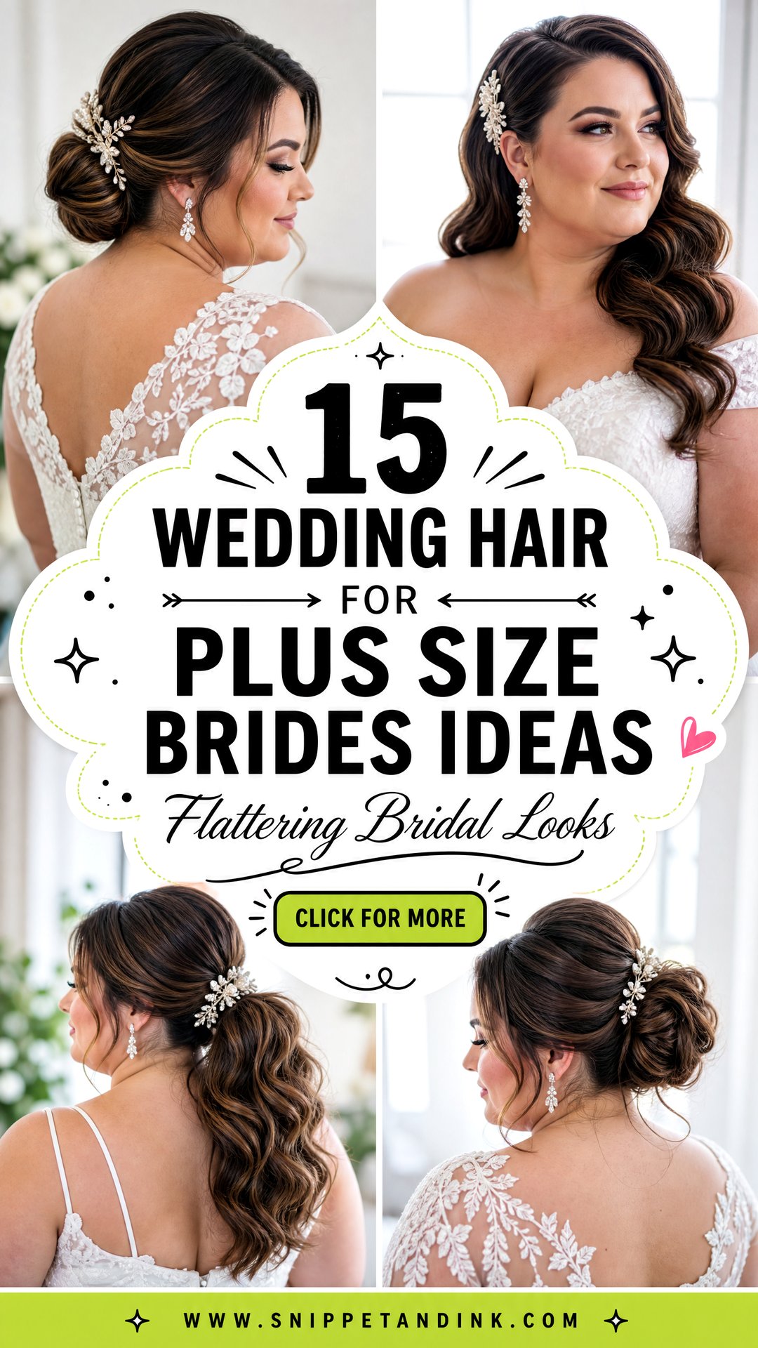 15 Wedding Hair for Plus Size Brides Flattering Bridal Looks - 15 Wedding Hair for Plus Size Brides: Flattering Bridal Looks