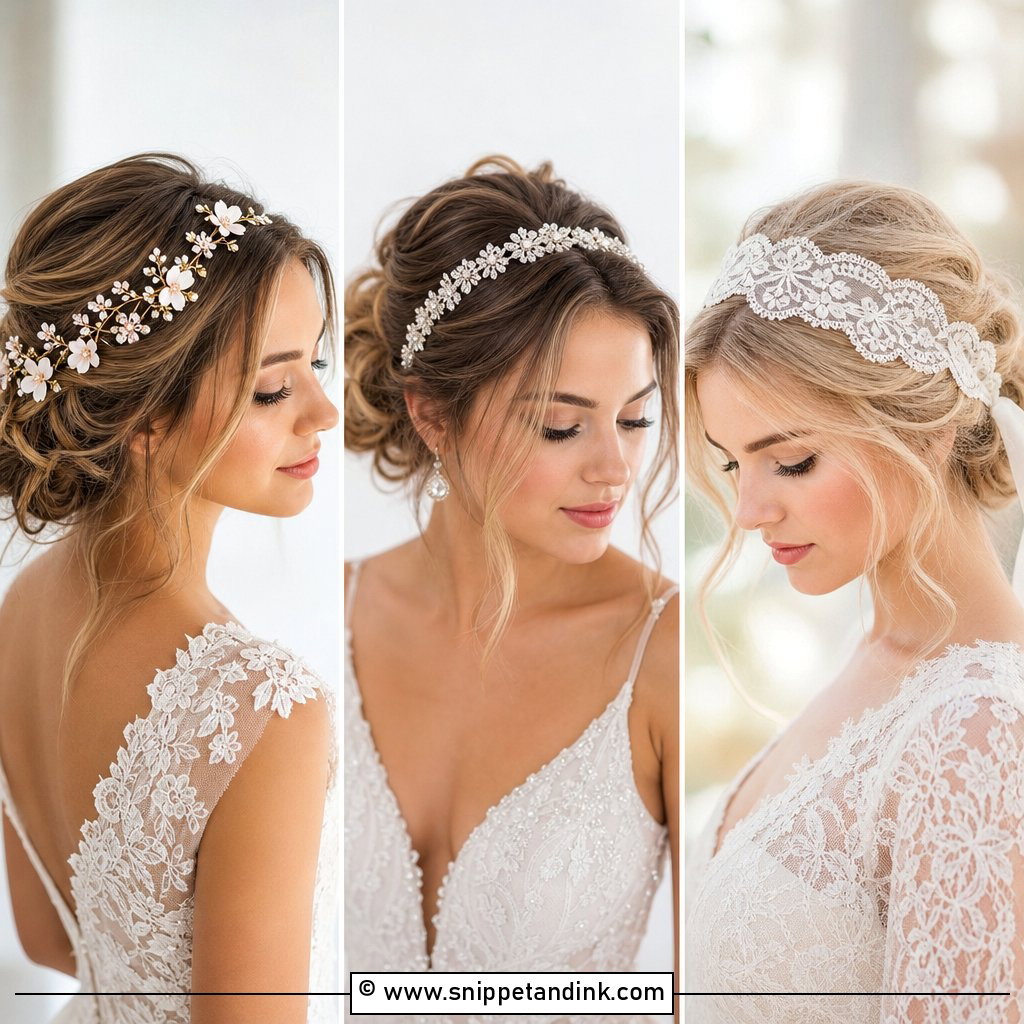 15 Wedding Hair with Headpiece Ideas for Elegant Brides
