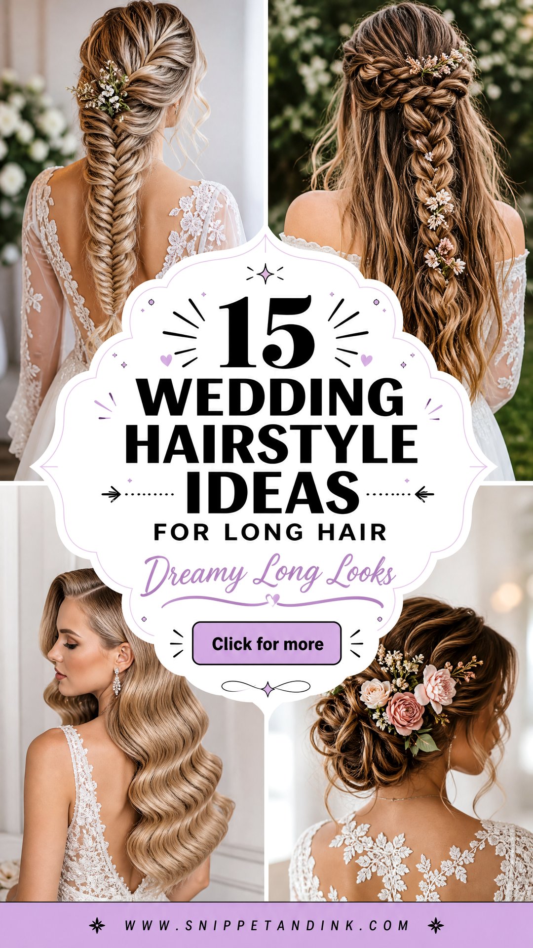 15 Wedding Hairstyle Ideas for Long Hair Dreamy Looks - 15 Wedding Hairstyle Ideas for Long Hair: Dreamy Looks