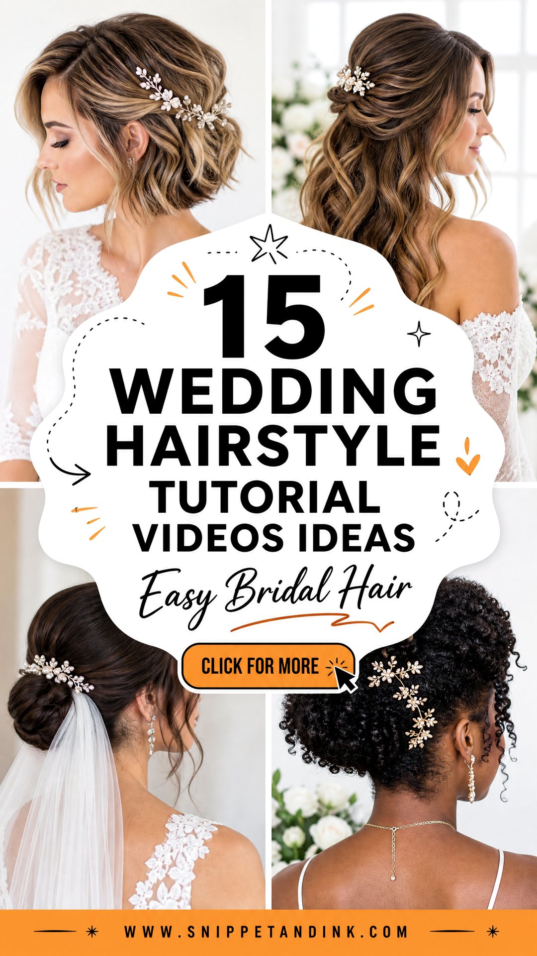 15 Wedding Hairstyle Tutorial Videos for Easy Bridal Hair - 15 Wedding Hairstyle Tutorial Videos for Easy Bridal Hair