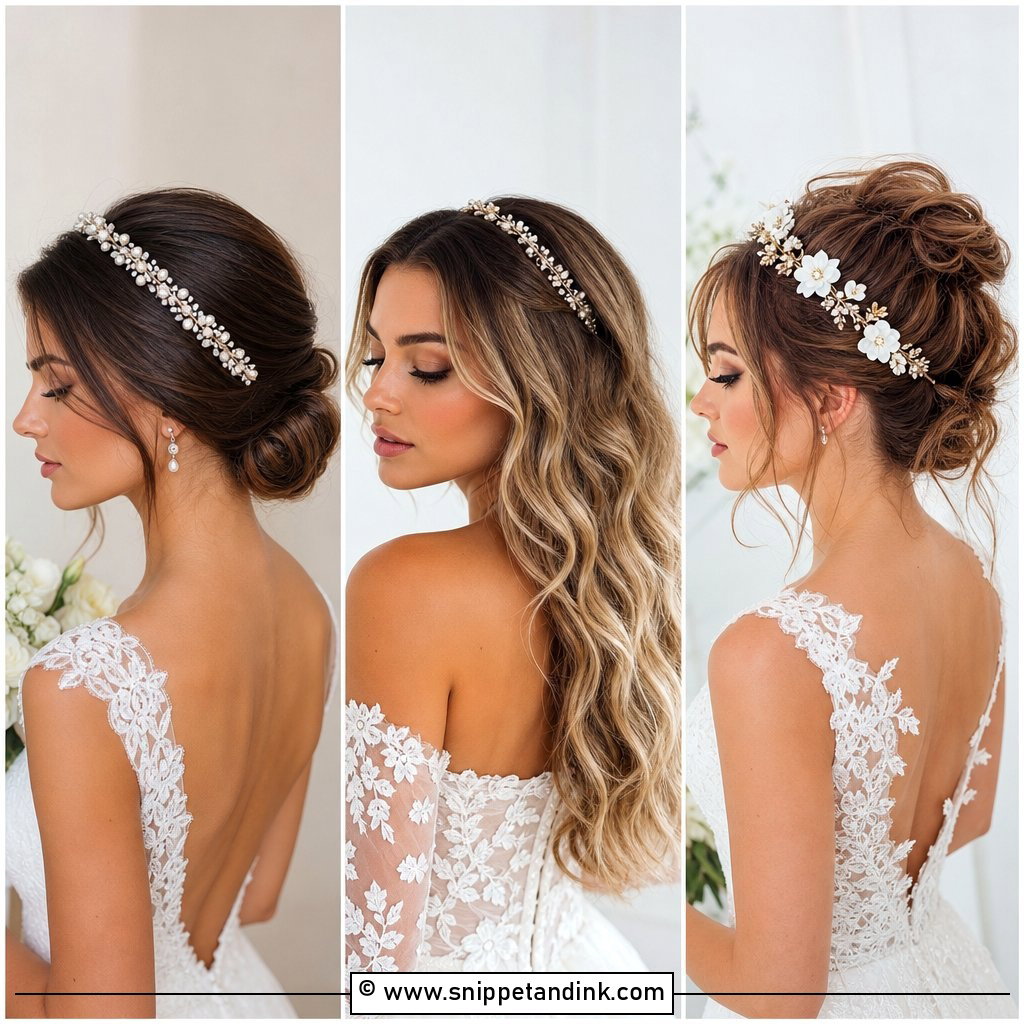 15 Wedding Hairstyle with Headband Ideas for Modern Brides