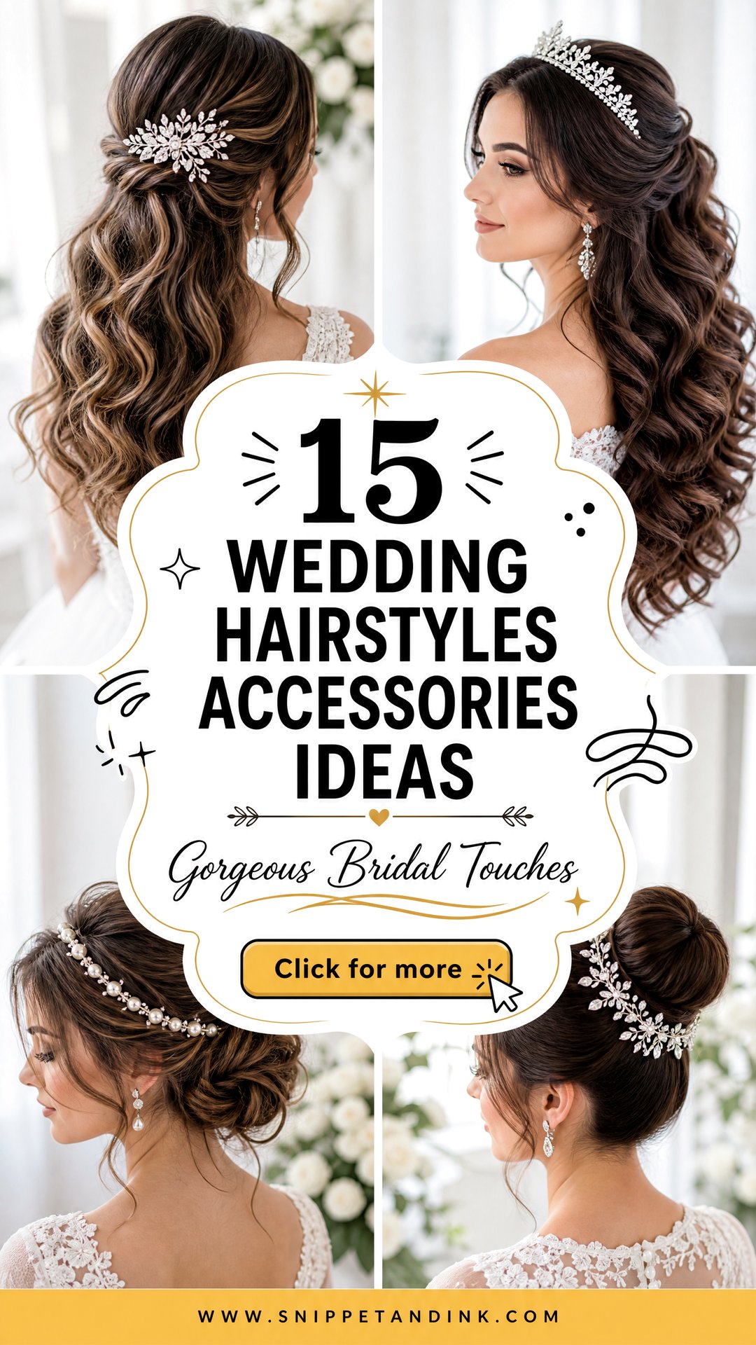 15 Wedding Hairstyles Accessories Gorgeous Bridal Touches - 15 Wedding Hairstyles Accessories: Gorgeous Bridal Touches
