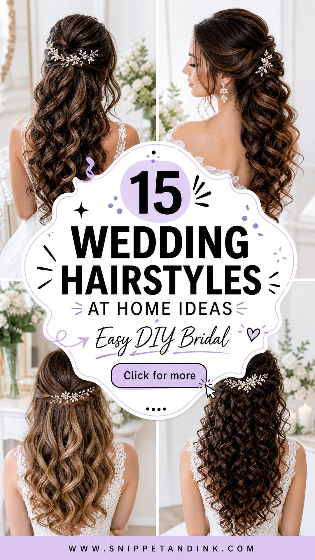 15 Wedding Hairstyles At Home Easy DIY Bridal Looks - 15 Wedding Hairstyles At Home: Easy DIY Bridal Looks
