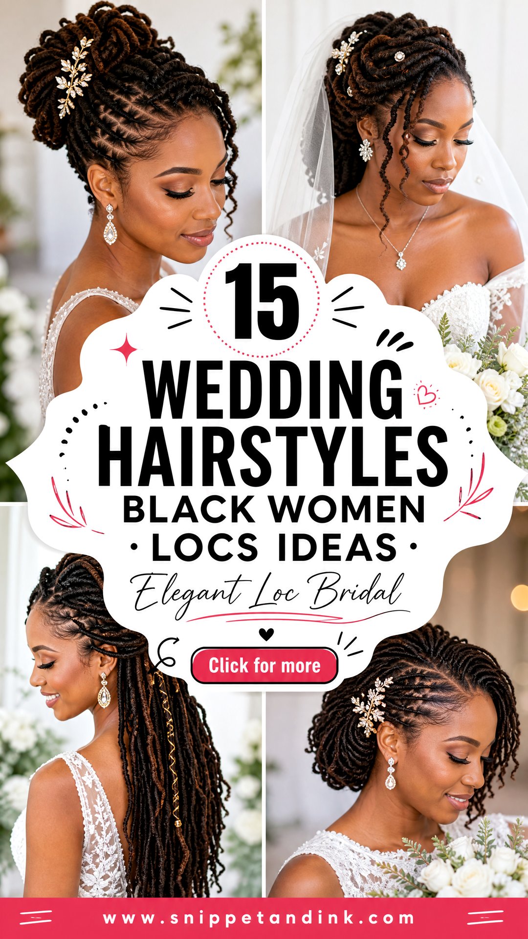 15 Wedding Hairstyles Black Women Locs Elegant Bridal Ideas - 15 Wedding Hairstyles Black Women Locs: Elegant Bridal Ideas