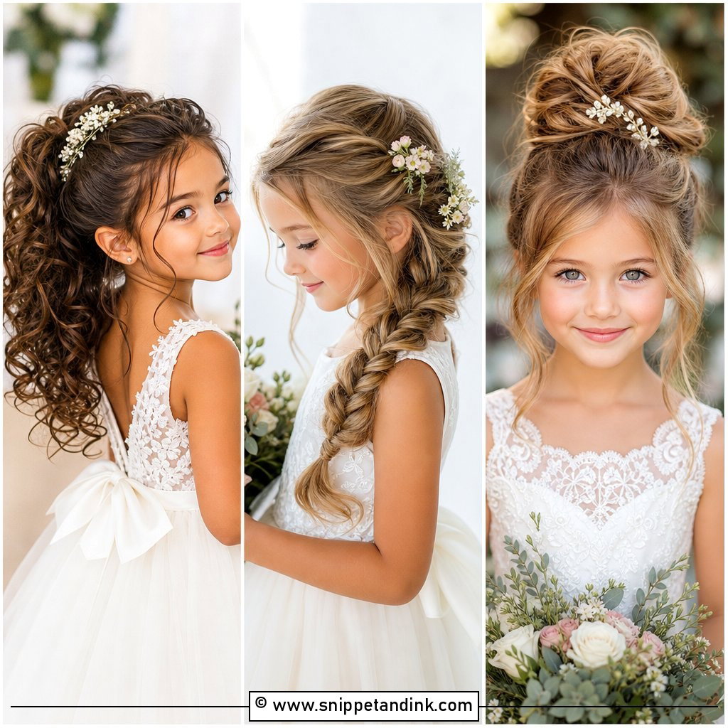 15 Wedding Hairstyles for Children Cute Looks for Big Days