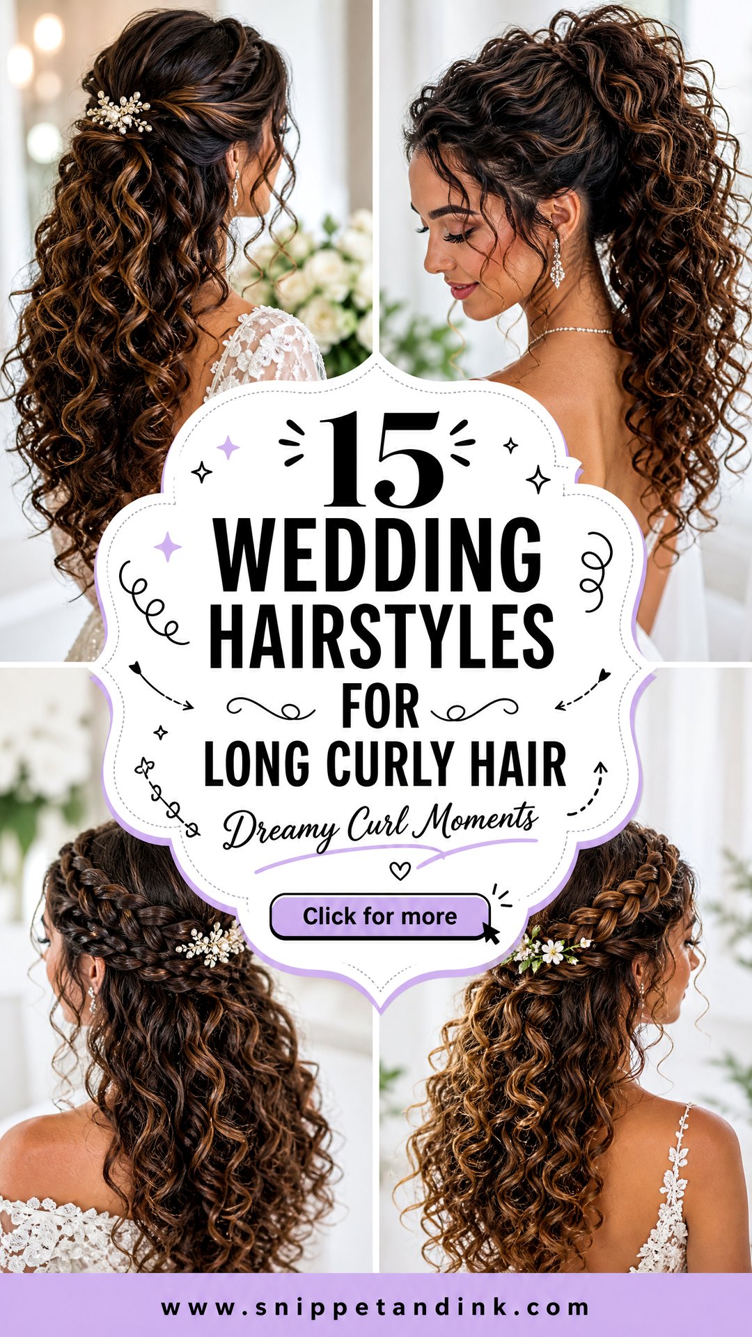 15 Wedding Hairstyles for Long Curly Hair Dreamy Bridal Looks - 15 Wedding Hairstyles for Long Curly Hair: Dreamy Bridal Looks