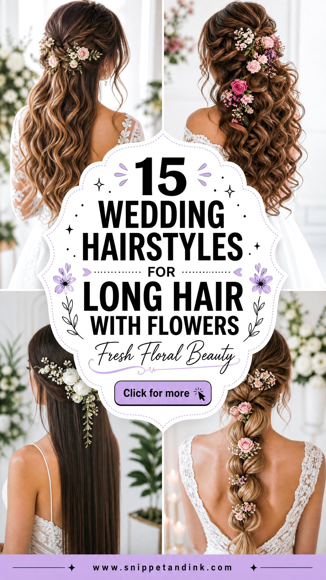 15 Wedding Hairstyles for Long Hair With Flowers Fresh Ideas - 15 Wedding Hairstyles for Long Hair With Flowers: Fresh Ideas
