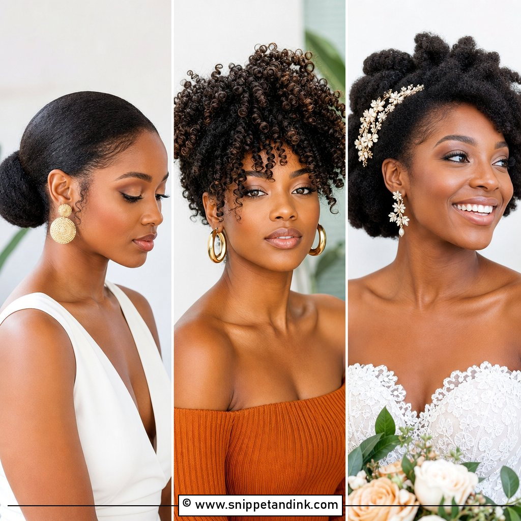 15 Wedding Hairstyles for Natural Hair Black Bride Bridal Style