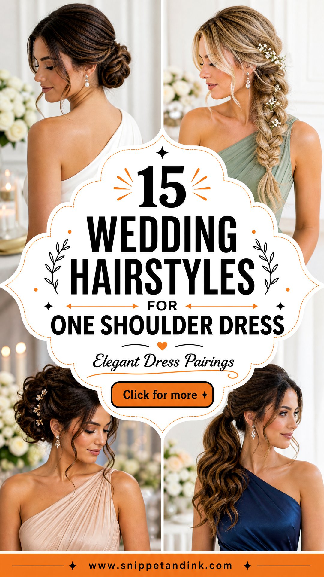 15 Wedding Hairstyles for One Shoulder Dress Elegant Ideas - 15 Wedding Hairstyles for One Shoulder Dress: Elegant Ideas