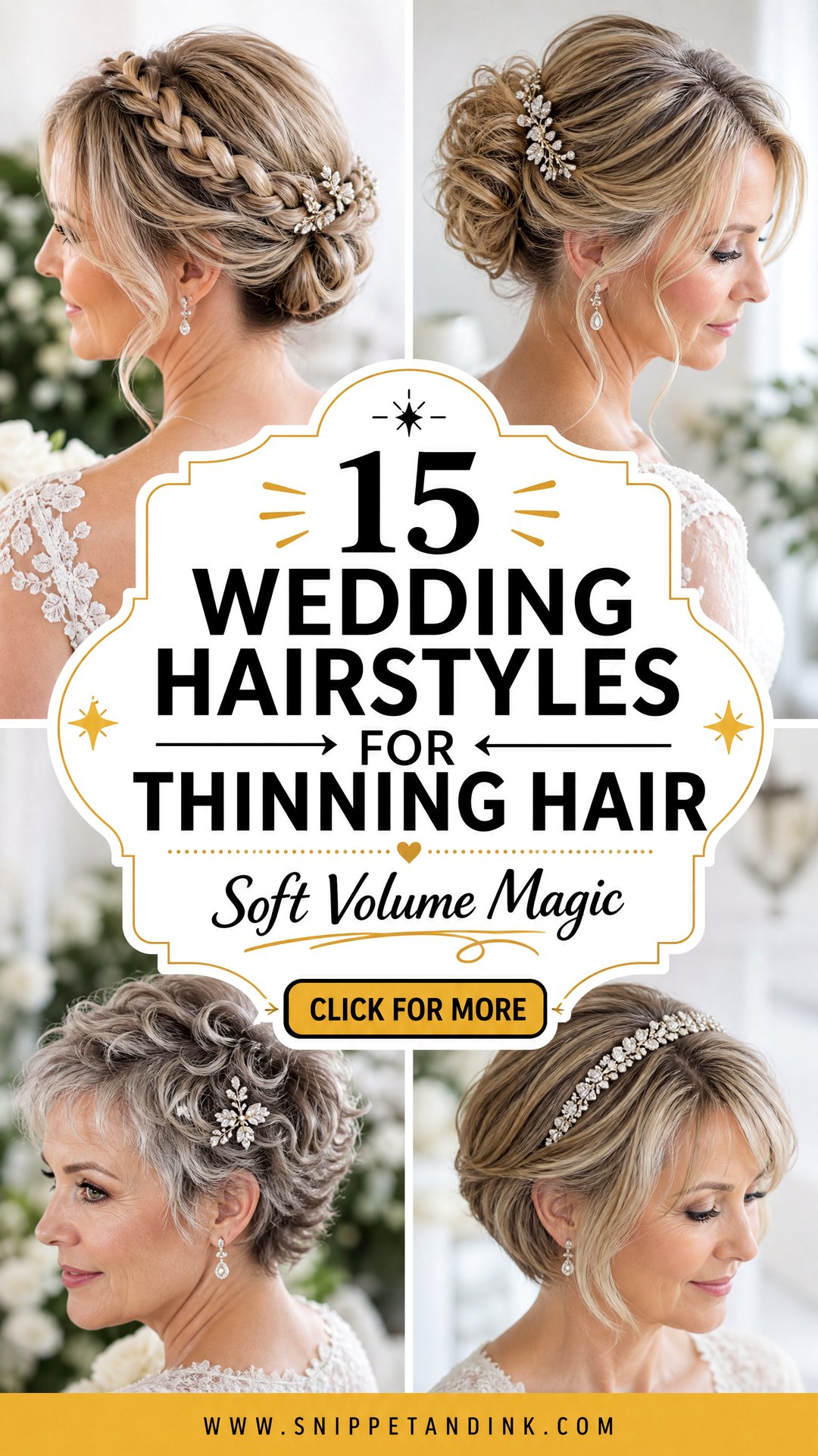 15 Wedding Hairstyles for Thinning Hair That Add Soft Volume - 15 Wedding Hairstyles for Thinning Hair That Add Soft Volume