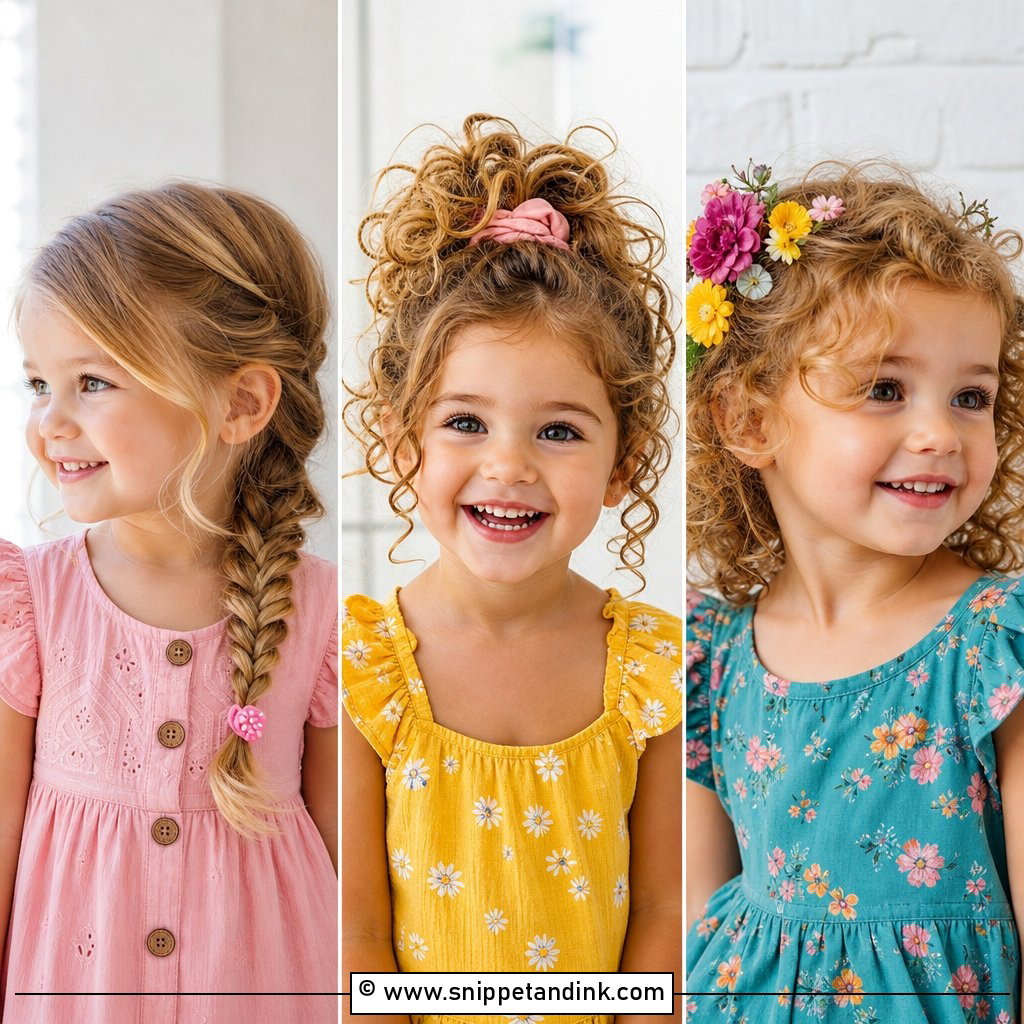 15 Wedding Hairstyles for Toddler Girl Sweet Big-Day Looks