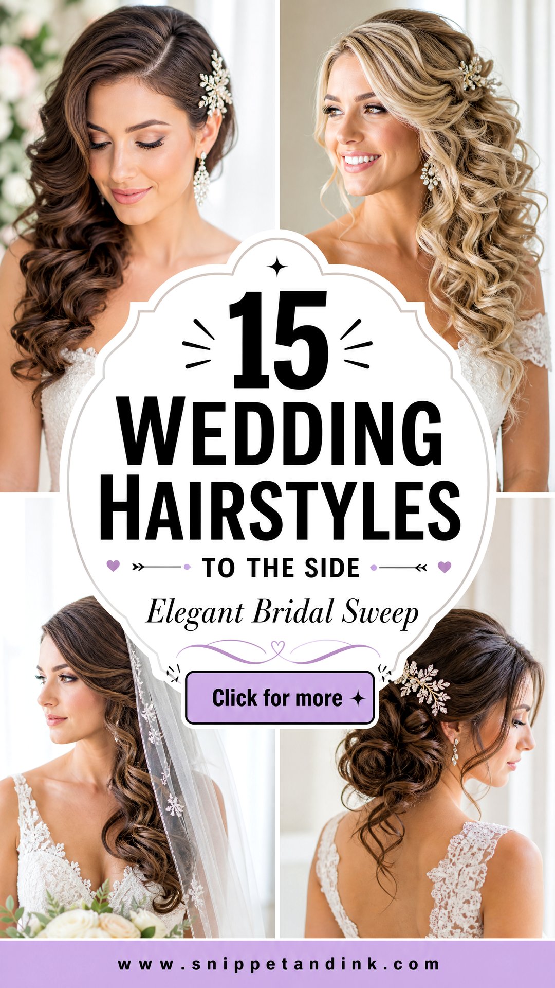 15 Wedding Hairstyles to the Side for Elegant Brides - 15 Wedding Hairstyles to the Side for Elegant Brides