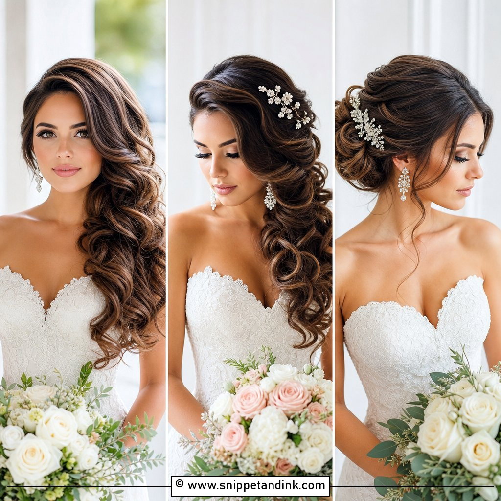 15 Wedding Hairstyles to the Side for Elegant Brides