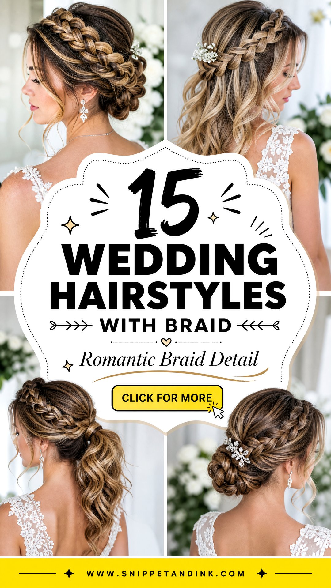 15 Wedding Hairstyles with Braid for Romantic Detail - 15 Wedding Hairstyles with Braid for Romantic Detail